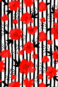 red-flowers-stripes-wrapping-paper-download