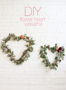 diy flower hearth wreaths valentines day
