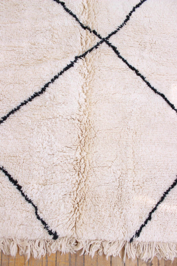 white beni ourain rug made to order