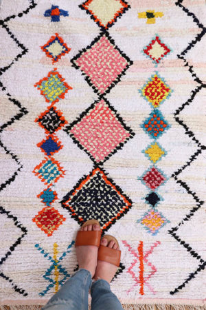 pink moroccan rug handmade available at baba souk
