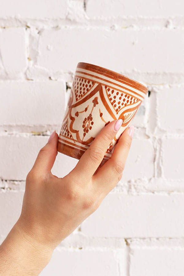 handmade ceramic mug available at baba souk
