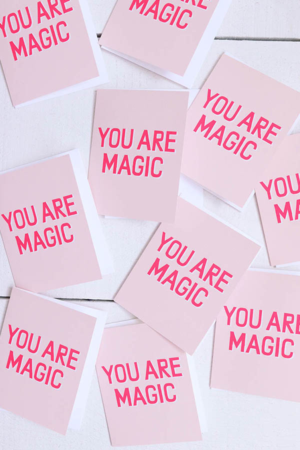 you are magic greeting card available at baba souk