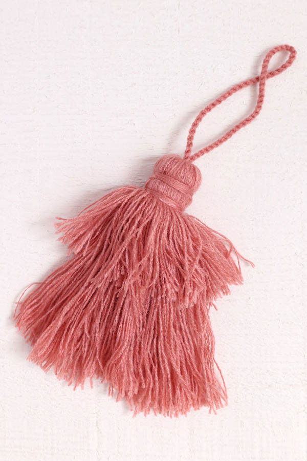 blush pink tassel handmade in morocco available at baba souk