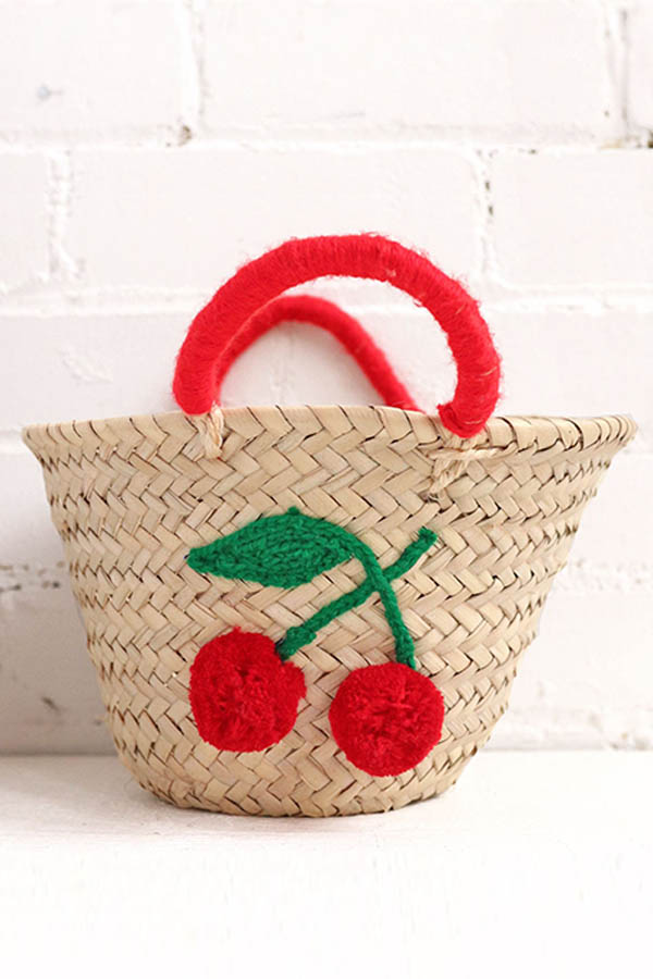 small handwoven basket cherry basket available at baba souk