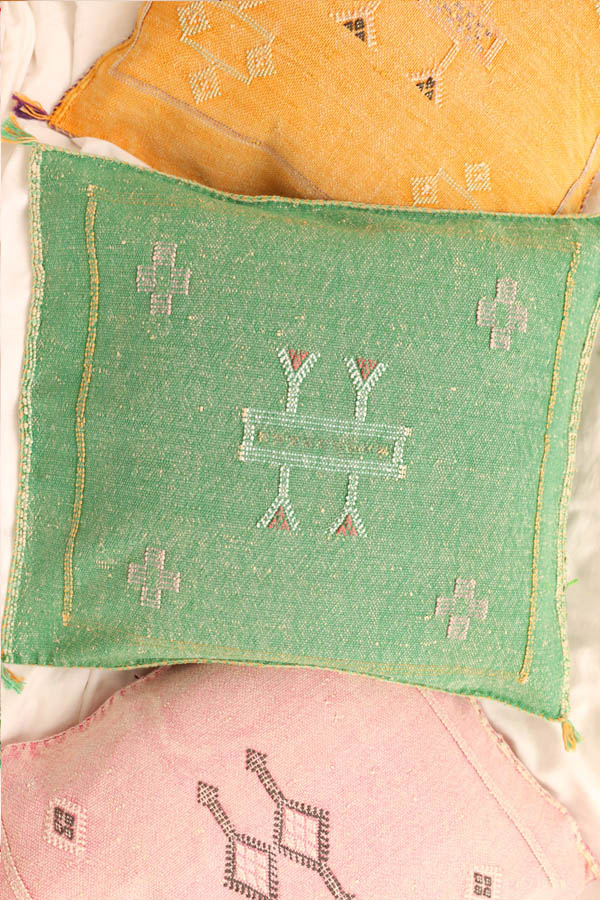 Handmade Cactus Silk Cushions