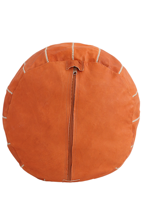 moroccan leather pouf available at baba souk