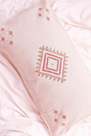 white King-Size Lumbar Pillows