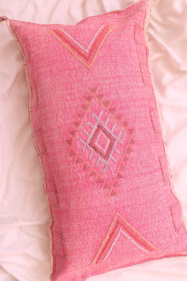 Pink King Size Cactus Pillow available at Babasouk