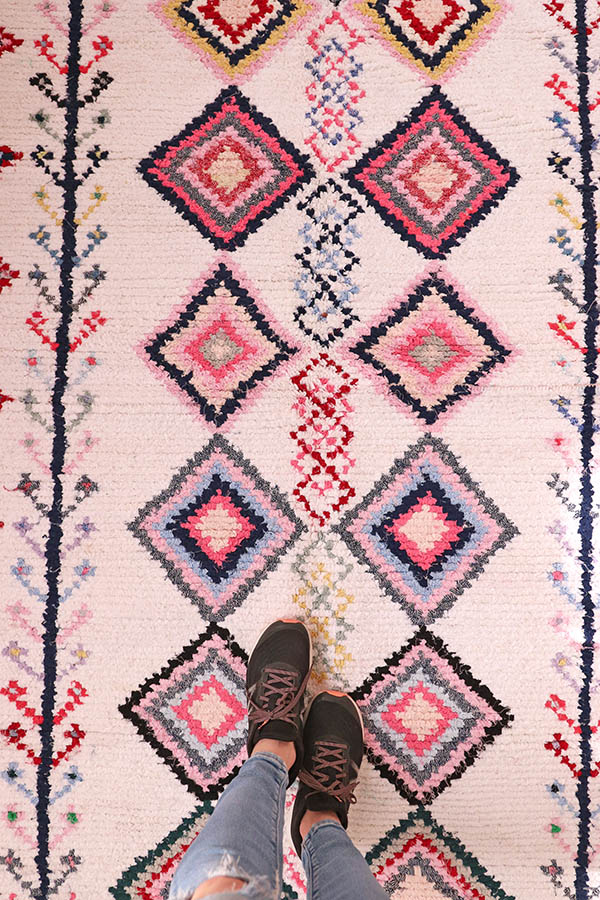 Handcrafted Moroccan Carpet available at Baba Souk