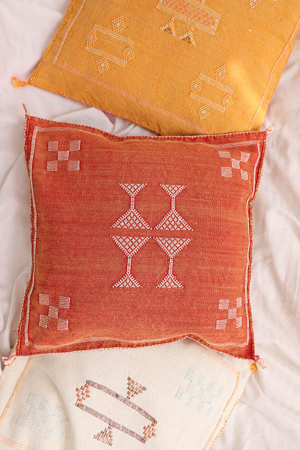 sabra pillows handmade in Morocco available at baba souk
