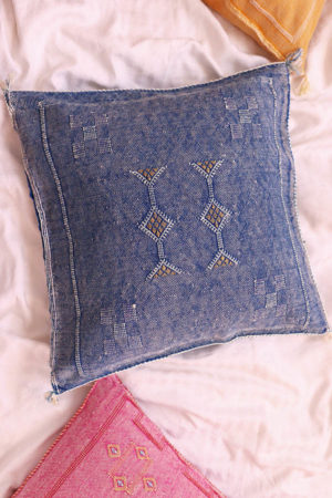 Blue Moroccan Pillows available at Baba Souk