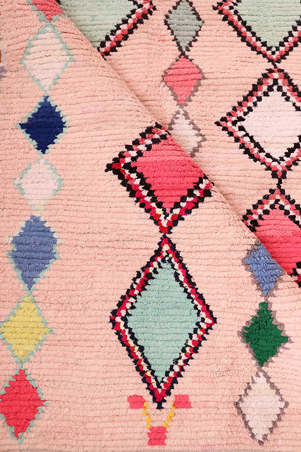 pink moroccan rugs available at baba souk