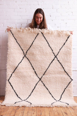 Handcrafted Beni Ourain Rug available at Baba Souk.