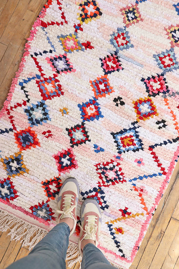 Moroccan Boucherouite Carpet