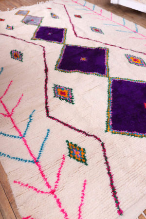 moroccan wool rug handmade azilal available at baba souk