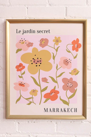 poster jardin secret marrakech