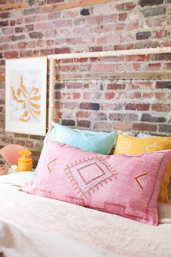 Pink King-Size Lumbar Pillows