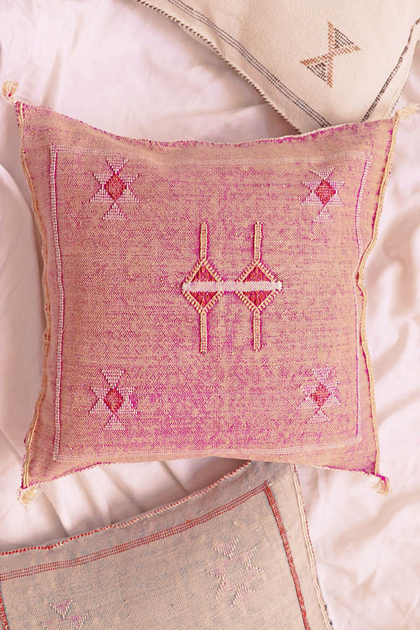 handmade moroccan cushion available at baba souk