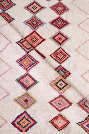 pastel moroccan rug available at baba souk