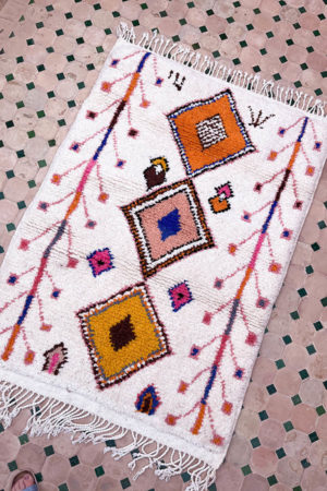 small azilal rug handmade with wool