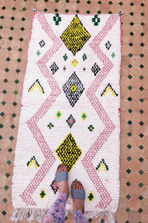 boucherouite rug handmade in morocco available at baba souk