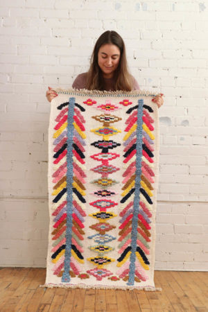 Cute cotton rug available at baba souk