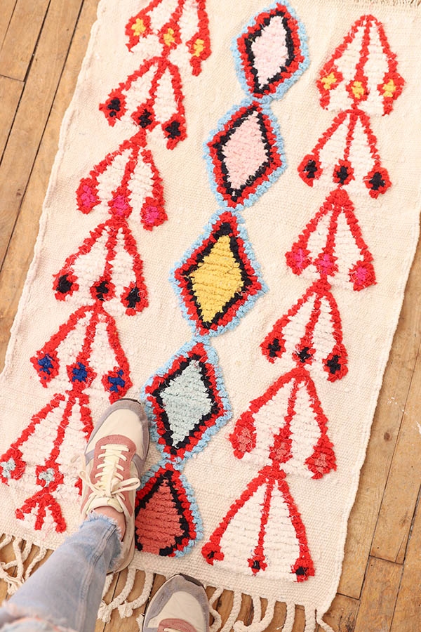 Bright Handmade Carpet available at Baba Souk