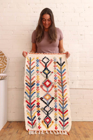 Adorable Handmade Rug available at Baba Souk