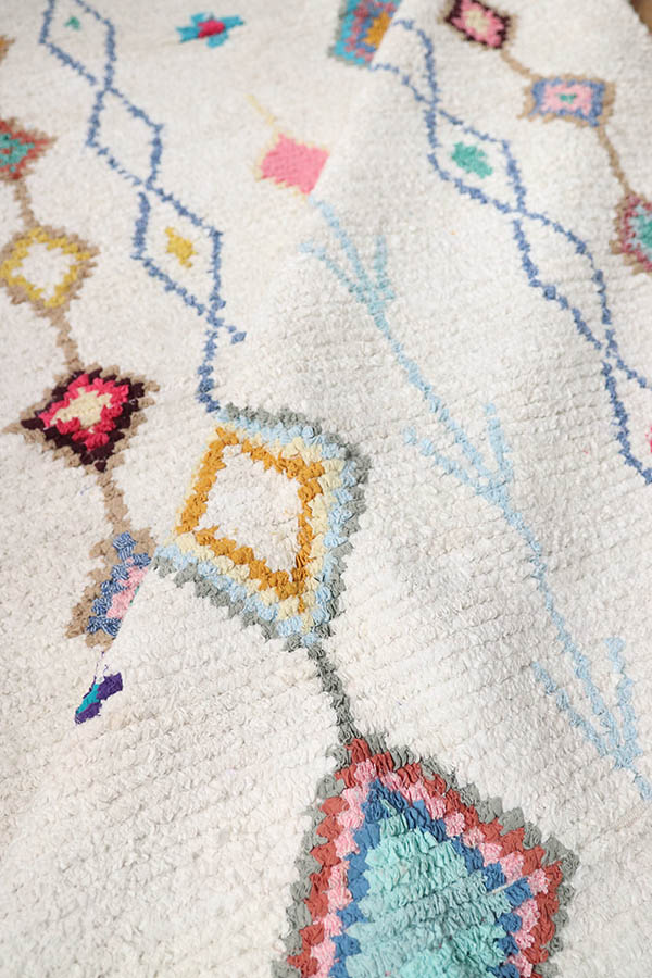 tapis marocains coloré coton baba souk