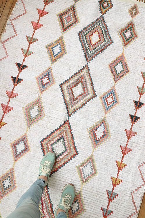 tapis marocain en coton coloré Baba souk