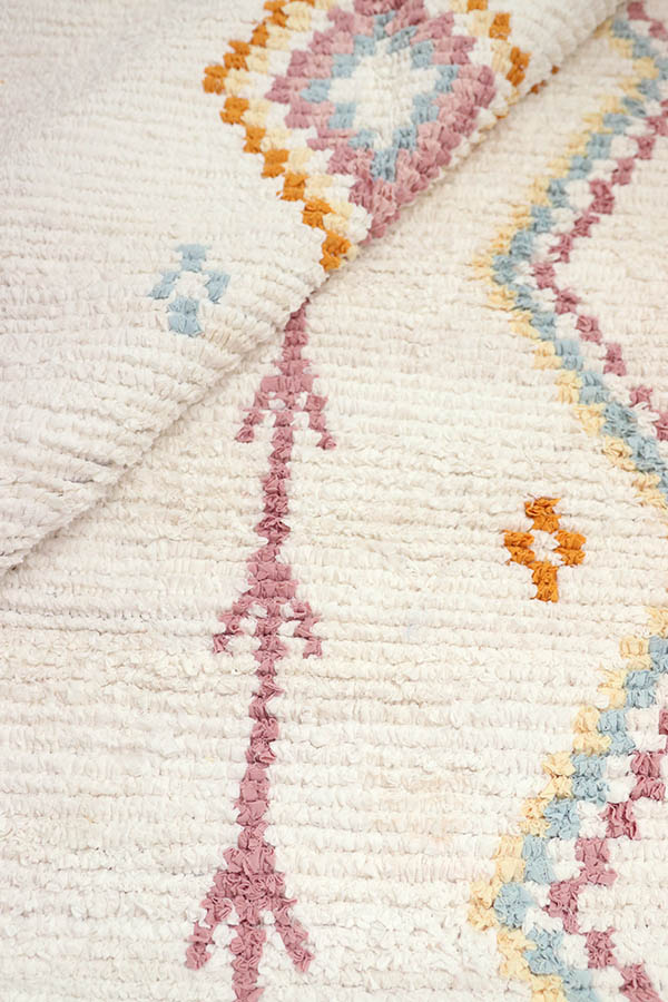 tapis marocain en cotton coloré Baba Souk