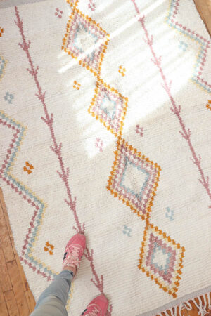tapis marocain en cotton coloré Baba Souk