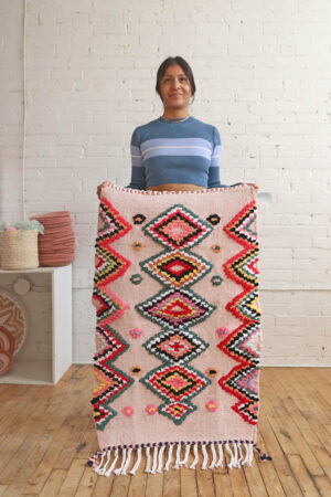 pink Moroccan rugs Baba Souk