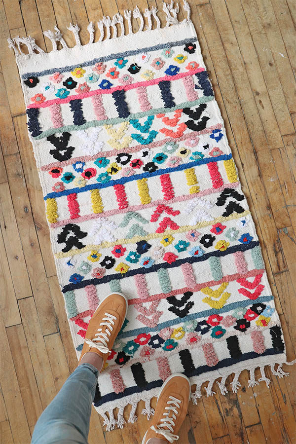 petit tapis marocain coloré Baba Souk, Montreal
