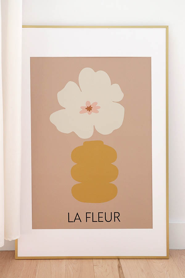 La Fleur Poster, pink, baba souk