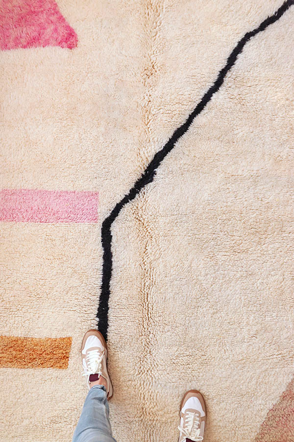 tapis marocain moderne en laine 